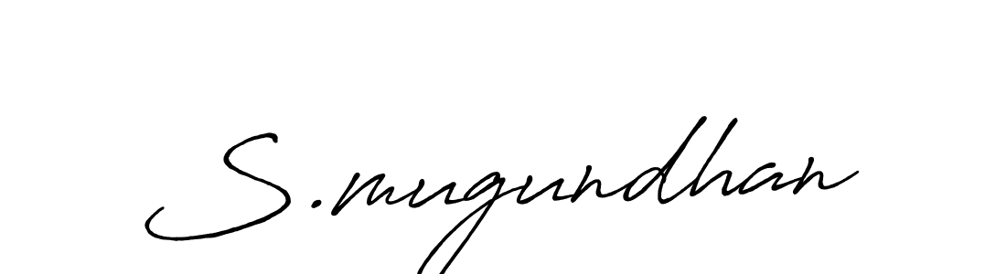 How to make S.mugundhan signature? Antro_Vectra_Bolder is a professional autograph style. Create handwritten signature for S.mugundhan name. S.mugundhan signature style 7 images and pictures png