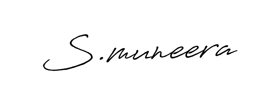 It looks lik you need a new signature style for name S.muneera. Design unique handwritten (Antro_Vectra_Bolder) signature with our free signature maker in just a few clicks. S.muneera signature style 7 images and pictures png