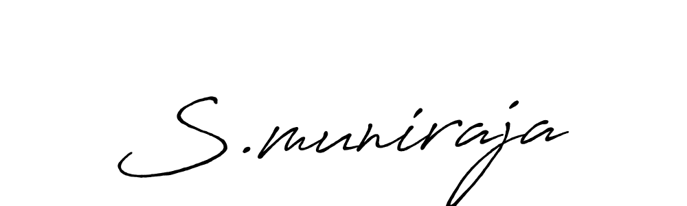 Antro_Vectra_Bolder is a professional signature style that is perfect for those who want to add a touch of class to their signature. It is also a great choice for those who want to make their signature more unique. Get S.muniraja name to fancy signature for free. S.muniraja signature style 7 images and pictures png