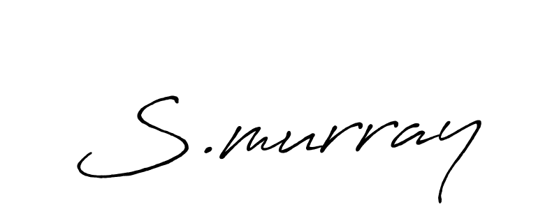S.murray stylish signature style. Best Handwritten Sign (Antro_Vectra_Bolder) for my name. Handwritten Signature Collection Ideas for my name S.murray. S.murray signature style 7 images and pictures png