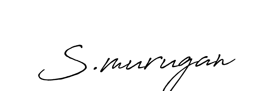 How to make S.murugan name signature. Use Antro_Vectra_Bolder style for creating short signs online. This is the latest handwritten sign. S.murugan signature style 7 images and pictures png