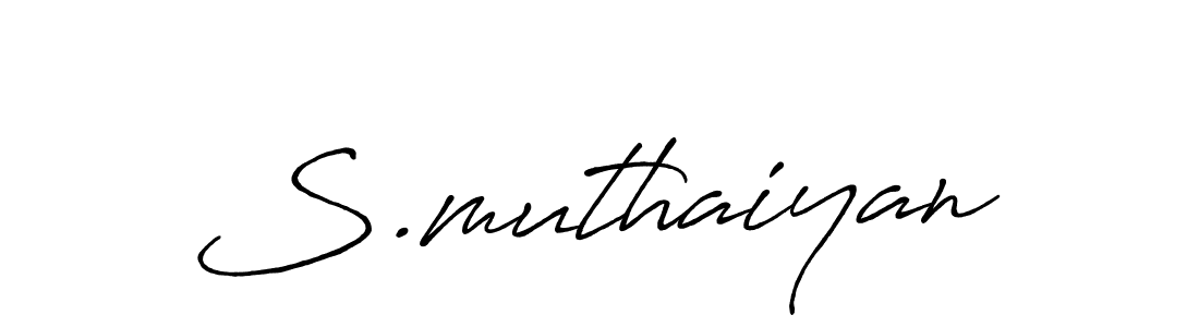 It looks lik you need a new signature style for name S.muthaiyan. Design unique handwritten (Antro_Vectra_Bolder) signature with our free signature maker in just a few clicks. S.muthaiyan signature style 7 images and pictures png