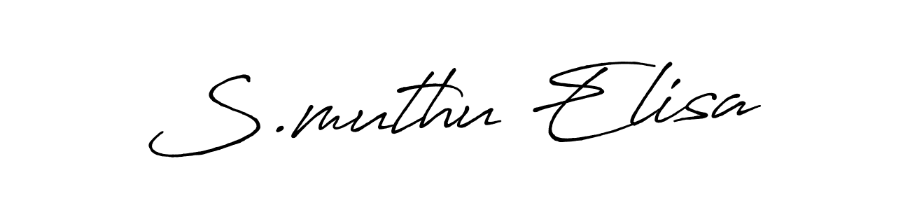 How to make S.muthu Elisa signature? Antro_Vectra_Bolder is a professional autograph style. Create handwritten signature for S.muthu Elisa name. S.muthu Elisa signature style 7 images and pictures png