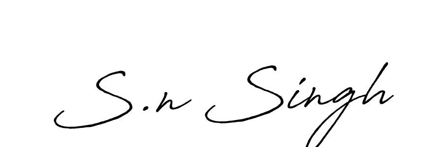Make a beautiful signature design for name S.n Singh. Use this online signature maker to create a handwritten signature for free. S.n Singh signature style 7 images and pictures png