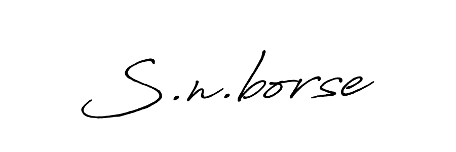 The best way (Antro_Vectra_Bolder) to make a short signature is to pick only two or three words in your name. The name S.n.borse include a total of six letters. For converting this name. S.n.borse signature style 7 images and pictures png