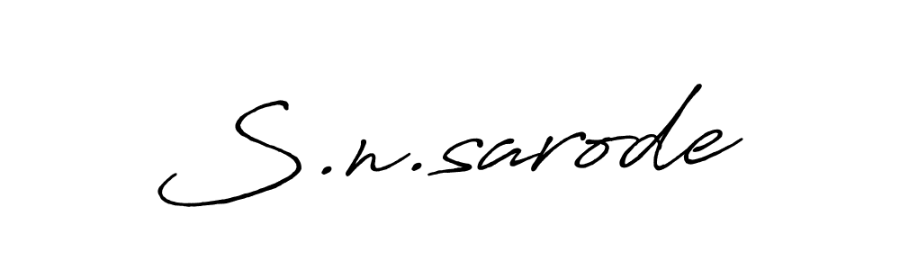 Also You can easily find your signature by using the search form. We will create S.n.sarode name handwritten signature images for you free of cost using Antro_Vectra_Bolder sign style. S.n.sarode signature style 7 images and pictures png