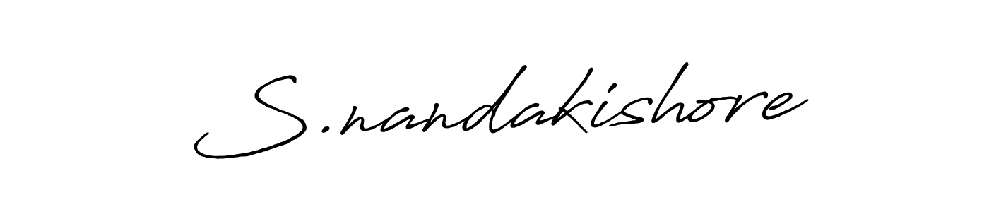 Also we have S.nandakishore name is the best signature style. Create professional handwritten signature collection using Antro_Vectra_Bolder autograph style. S.nandakishore signature style 7 images and pictures png