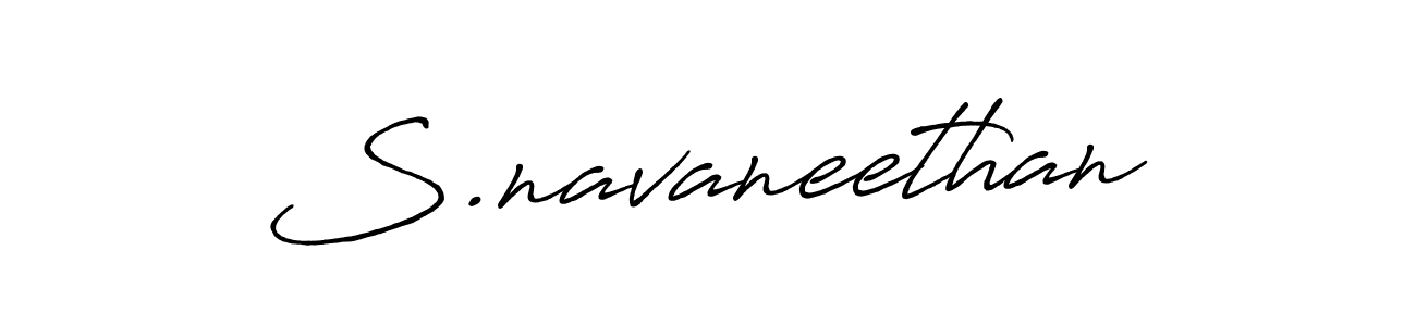 How to make S.navaneethan name signature. Use Antro_Vectra_Bolder style for creating short signs online. This is the latest handwritten sign. S.navaneethan signature style 7 images and pictures png