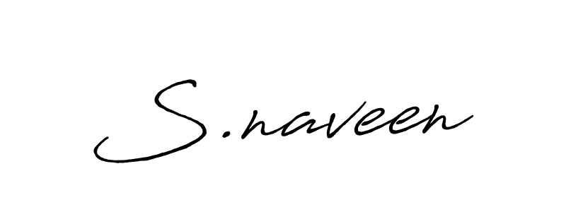 The best way (Antro_Vectra_Bolder) to make a short signature is to pick only two or three words in your name. The name S.naveen include a total of six letters. For converting this name. S.naveen signature style 7 images and pictures png