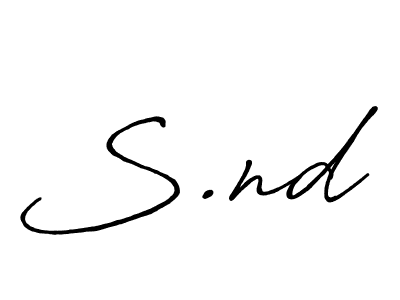 This is the best signature style for the S.nd name. Also you like these signature font (Antro_Vectra_Bolder). Mix name signature. S.nd signature style 7 images and pictures png