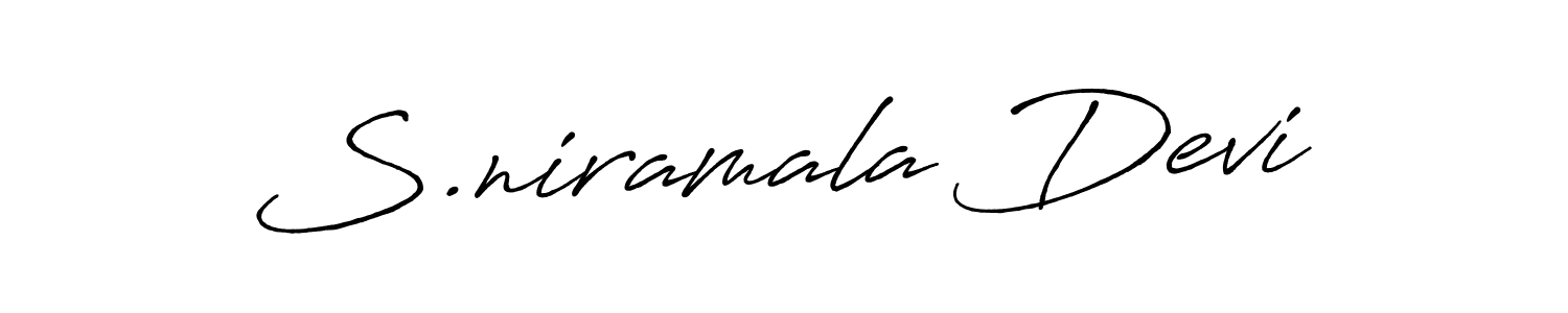 S.niramala Devi stylish signature style. Best Handwritten Sign (Antro_Vectra_Bolder) for my name. Handwritten Signature Collection Ideas for my name S.niramala Devi. S.niramala Devi signature style 7 images and pictures png