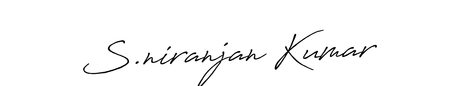 How to make S.niranjan Kumar signature? Antro_Vectra_Bolder is a professional autograph style. Create handwritten signature for S.niranjan Kumar name. S.niranjan Kumar signature style 7 images and pictures png
