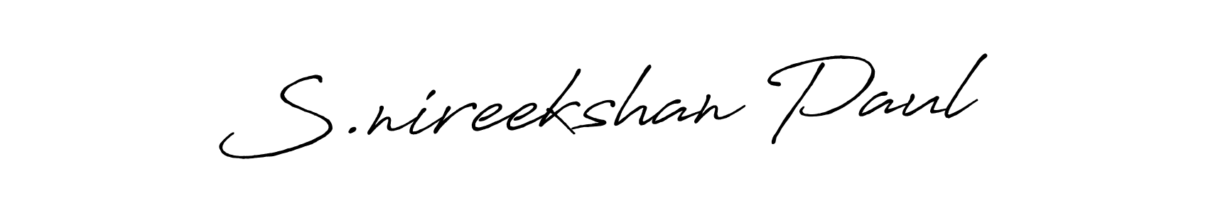 You can use this online signature creator to create a handwritten signature for the name S.nireekshan Paul. This is the best online autograph maker. S.nireekshan Paul signature style 7 images and pictures png