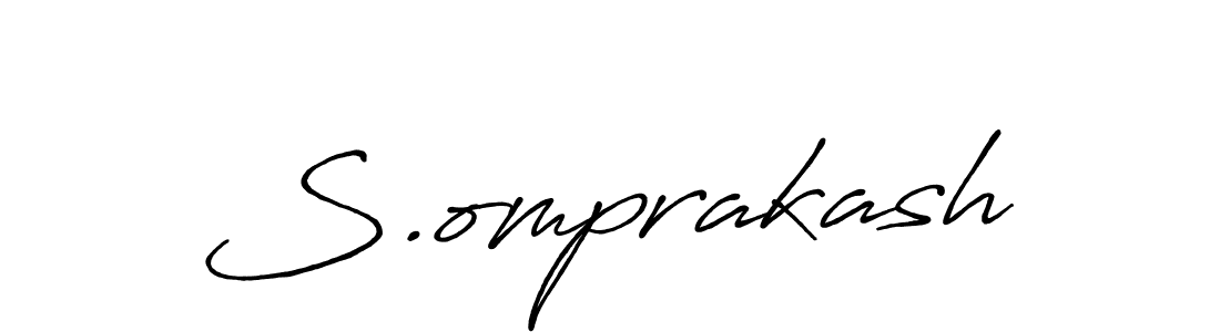 How to make S.omprakash name signature. Use Antro_Vectra_Bolder style for creating short signs online. This is the latest handwritten sign. S.omprakash signature style 7 images and pictures png