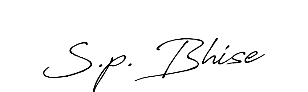 Also You can easily find your signature by using the search form. We will create S.p. Bhise name handwritten signature images for you free of cost using Antro_Vectra_Bolder sign style. S.p. Bhise signature style 7 images and pictures png