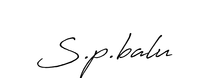 Make a beautiful signature design for name S.p.balu. Use this online signature maker to create a handwritten signature for free. S.p.balu signature style 7 images and pictures png