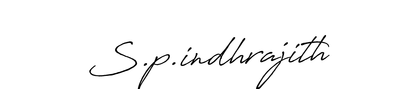 Also we have S.p.indhrajith name is the best signature style. Create professional handwritten signature collection using Antro_Vectra_Bolder autograph style. S.p.indhrajith signature style 7 images and pictures png