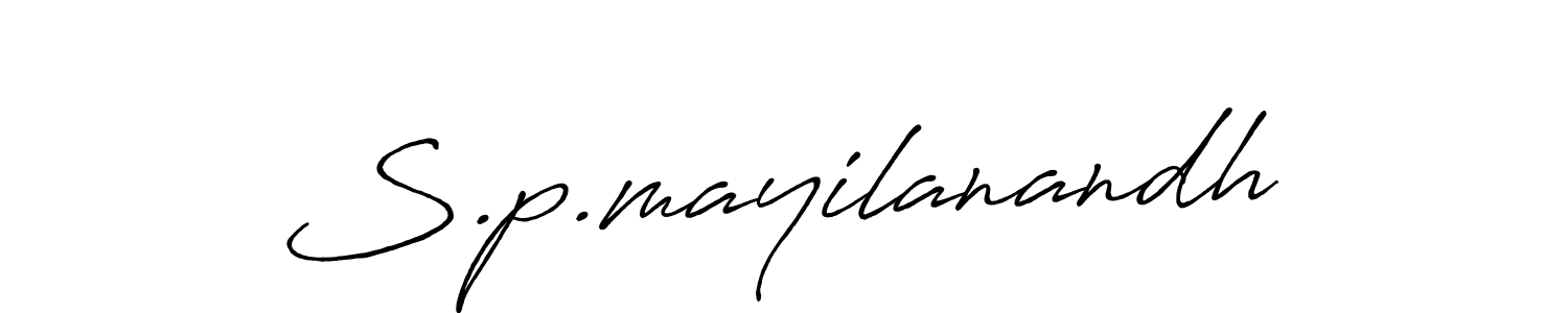 It looks lik you need a new signature style for name S.p.mayilanandh. Design unique handwritten (Antro_Vectra_Bolder) signature with our free signature maker in just a few clicks. S.p.mayilanandh signature style 7 images and pictures png