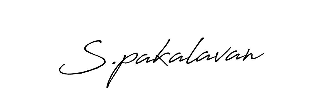 Make a beautiful signature design for name S.pakalavan. With this signature (Antro_Vectra_Bolder) style, you can create a handwritten signature for free. S.pakalavan signature style 7 images and pictures png