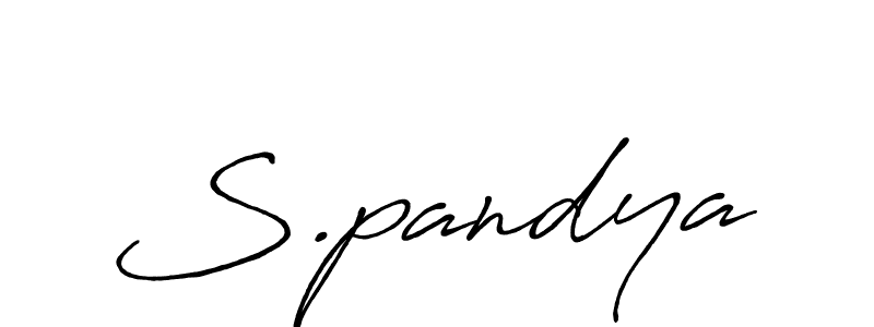 Also we have S.pandya name is the best signature style. Create professional handwritten signature collection using Antro_Vectra_Bolder autograph style. S.pandya signature style 7 images and pictures png