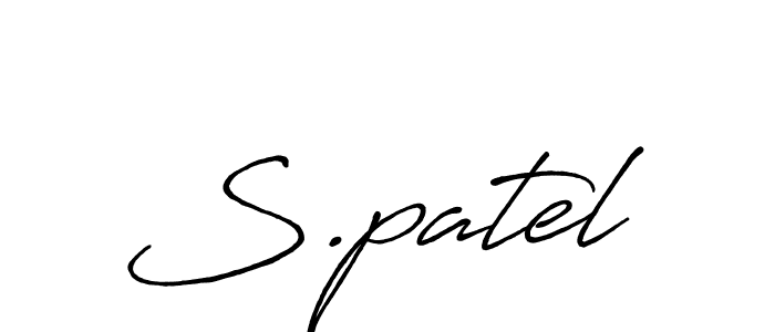 Once you've used our free online signature maker to create your best signature Antro_Vectra_Bolder style, it's time to enjoy all of the benefits that S.patel name signing documents. S.patel signature style 7 images and pictures png