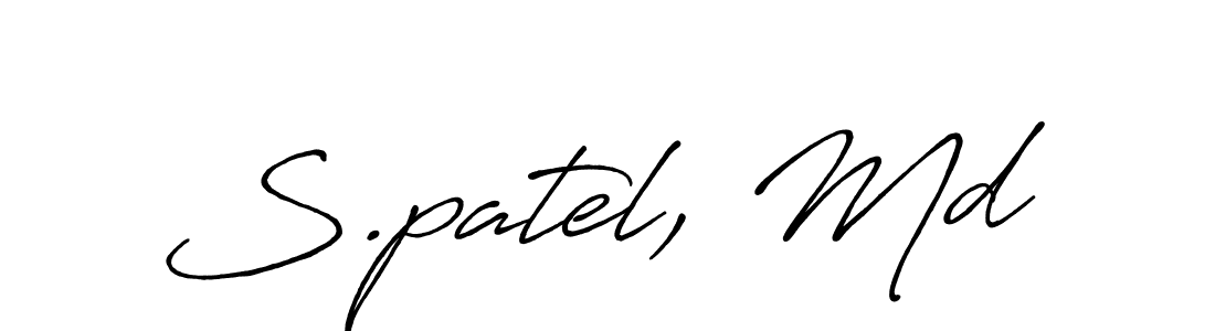 Antro_Vectra_Bolder is a professional signature style that is perfect for those who want to add a touch of class to their signature. It is also a great choice for those who want to make their signature more unique. Get S.patel, Md name to fancy signature for free. S.patel, Md signature style 7 images and pictures png