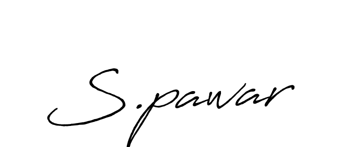 Also we have S.pawar name is the best signature style. Create professional handwritten signature collection using Antro_Vectra_Bolder autograph style. S.pawar signature style 7 images and pictures png