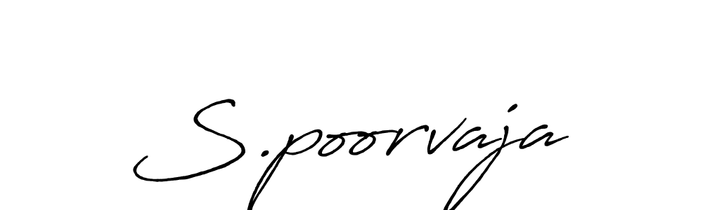 Also You can easily find your signature by using the search form. We will create S.poorvaja name handwritten signature images for you free of cost using Antro_Vectra_Bolder sign style. S.poorvaja signature style 7 images and pictures png