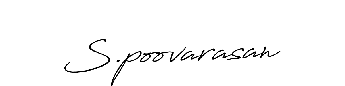 The best way (Antro_Vectra_Bolder) to make a short signature is to pick only two or three words in your name. The name S.poovarasan include a total of six letters. For converting this name. S.poovarasan signature style 7 images and pictures png