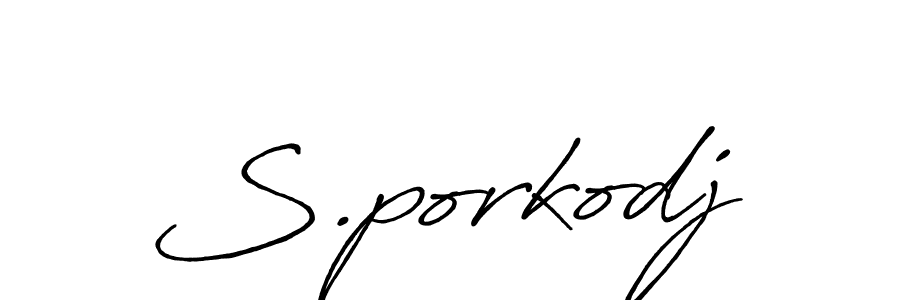 Make a short S.porkodj signature style. Manage your documents anywhere anytime using Antro_Vectra_Bolder. Create and add eSignatures, submit forms, share and send files easily. S.porkodj signature style 7 images and pictures png