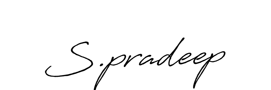 Also You can easily find your signature by using the search form. We will create S.pradeep name handwritten signature images for you free of cost using Antro_Vectra_Bolder sign style. S.pradeep signature style 7 images and pictures png