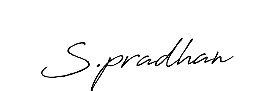 Also we have S.pradhan name is the best signature style. Create professional handwritten signature collection using Antro_Vectra_Bolder autograph style. S.pradhan signature style 7 images and pictures png
