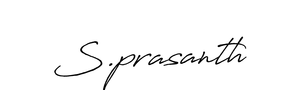 This is the best signature style for the S.prasanth name. Also you like these signature font (Antro_Vectra_Bolder). Mix name signature. S.prasanth signature style 7 images and pictures png