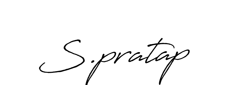 Also You can easily find your signature by using the search form. We will create S.pratap name handwritten signature images for you free of cost using Antro_Vectra_Bolder sign style. S.pratap signature style 7 images and pictures png