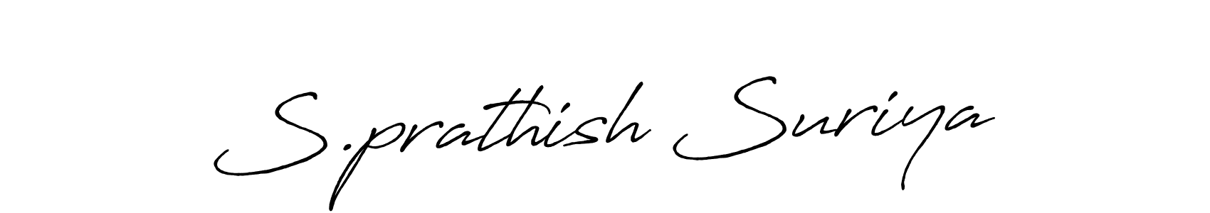 You should practise on your own different ways (Antro_Vectra_Bolder) to write your name (S.prathish Suriya) in signature. don't let someone else do it for you. S.prathish Suriya signature style 7 images and pictures png