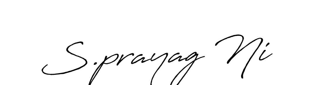 Also we have S.prayag Ni name is the best signature style. Create professional handwritten signature collection using Antro_Vectra_Bolder autograph style. S.prayag Ni signature style 7 images and pictures png