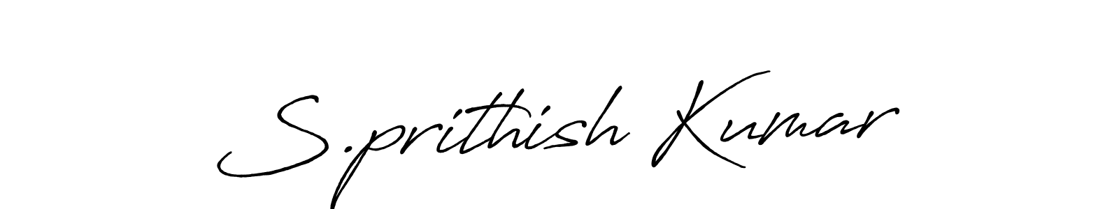 if you are searching for the best signature style for your name S.prithish Kumar. so please give up your signature search. here we have designed multiple signature styles  using Antro_Vectra_Bolder. S.prithish Kumar signature style 7 images and pictures png