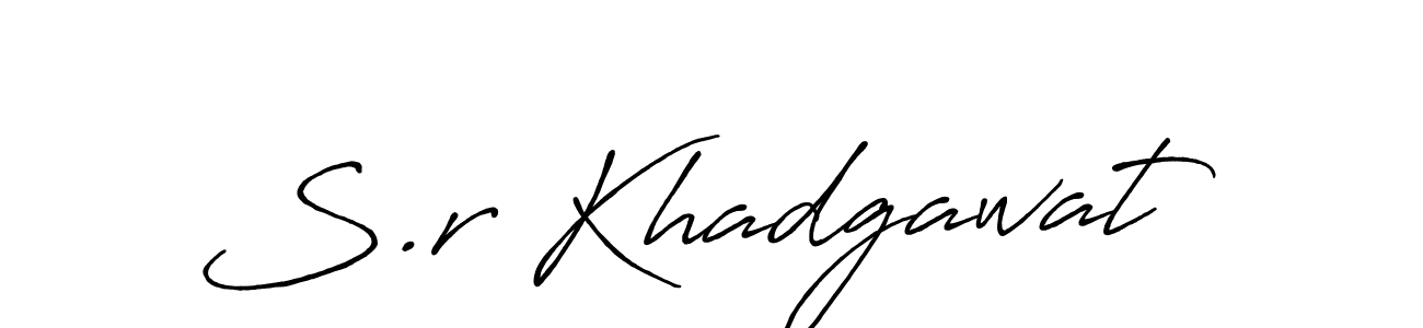 Also You can easily find your signature by using the search form. We will create S.r Khadgawat name handwritten signature images for you free of cost using Antro_Vectra_Bolder sign style. S.r Khadgawat signature style 7 images and pictures png