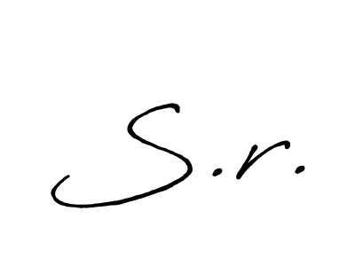 How to Draw S.r. signature style? Antro_Vectra_Bolder is a latest design signature styles for name S.r.. S.r. signature style 7 images and pictures png