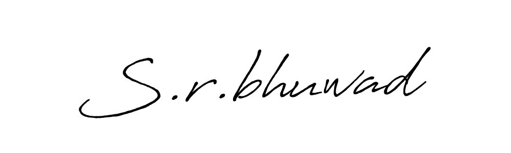 Use a signature maker to create a handwritten signature online. With this signature software, you can design (Antro_Vectra_Bolder) your own signature for name S.r.bhuwad. S.r.bhuwad signature style 7 images and pictures png