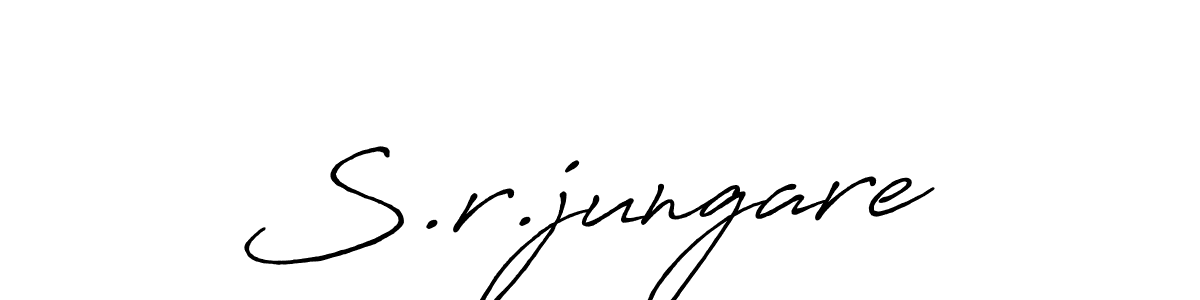 Make a short S.r.jungare  signature style. Manage your documents anywhere anytime using Antro_Vectra_Bolder. Create and add eSignatures, submit forms, share and send files easily. S.r.jungare  signature style 7 images and pictures png