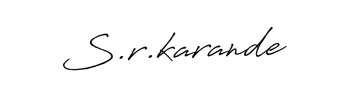Once you've used our free online signature maker to create your best signature Antro_Vectra_Bolder style, it's time to enjoy all of the benefits that S.r.karande name signing documents. S.r.karande signature style 7 images and pictures png