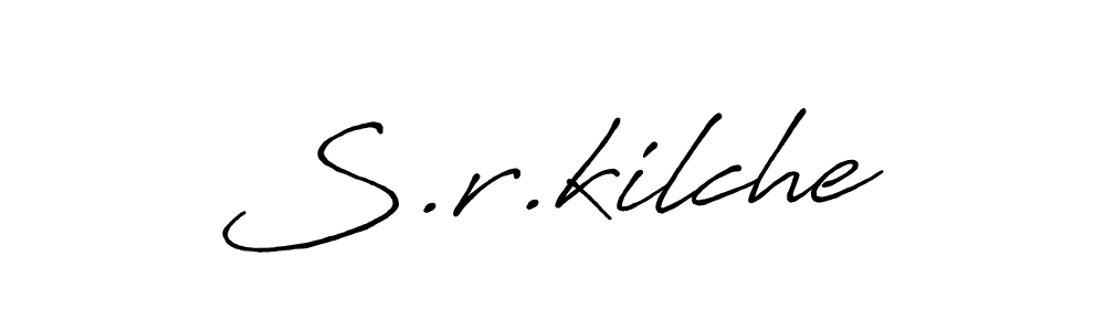 Make a beautiful signature design for name S.r.kilche. With this signature (Antro_Vectra_Bolder) style, you can create a handwritten signature for free. S.r.kilche signature style 7 images and pictures png