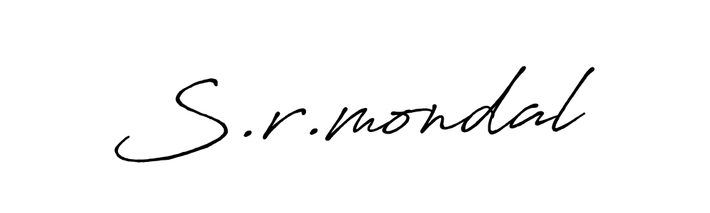 It looks lik you need a new signature style for name S.r.mondal. Design unique handwritten (Antro_Vectra_Bolder) signature with our free signature maker in just a few clicks. S.r.mondal signature style 7 images and pictures png