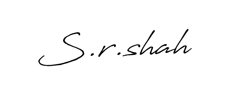 Also we have S.r.shah name is the best signature style. Create professional handwritten signature collection using Antro_Vectra_Bolder autograph style. S.r.shah signature style 7 images and pictures png