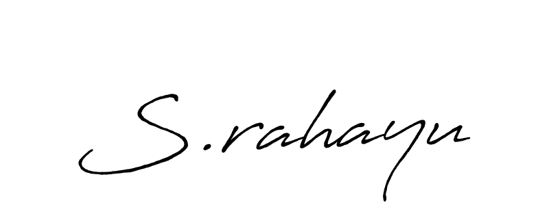 S.rahayu stylish signature style. Best Handwritten Sign (Antro_Vectra_Bolder) for my name. Handwritten Signature Collection Ideas for my name S.rahayu. S.rahayu signature style 7 images and pictures png