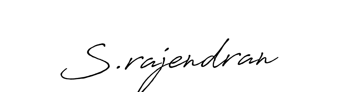 How to make S.rajendran name signature. Use Antro_Vectra_Bolder style for creating short signs online. This is the latest handwritten sign. S.rajendran signature style 7 images and pictures png