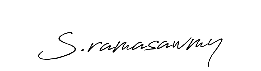 The best way (Antro_Vectra_Bolder) to make a short signature is to pick only two or three words in your name. The name S.ramasawmy include a total of six letters. For converting this name. S.ramasawmy signature style 7 images and pictures png