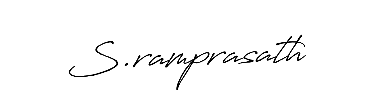 Make a beautiful signature design for name S.ramprasath. Use this online signature maker to create a handwritten signature for free. S.ramprasath signature style 7 images and pictures png