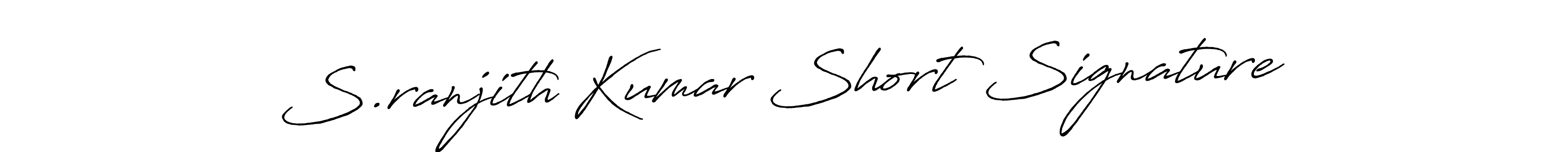 S.ranjith Kumar Short Signature stylish signature style. Best Handwritten Sign (Antro_Vectra_Bolder) for my name. Handwritten Signature Collection Ideas for my name S.ranjith Kumar Short Signature. S.ranjith Kumar Short Signature signature style 7 images and pictures png